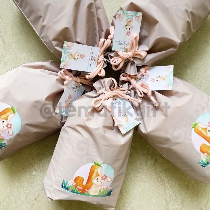 Tas Ultah Serut Pouch Goodie bag Ulang Tahun Souvenir Anak Premium