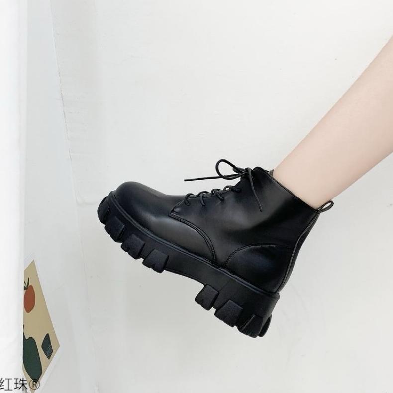 Recommended Sepatu Boots Weges Flat Wanita Premium Sepatu Boots Wanita Gaya Kekinian Sepatu Oxford S