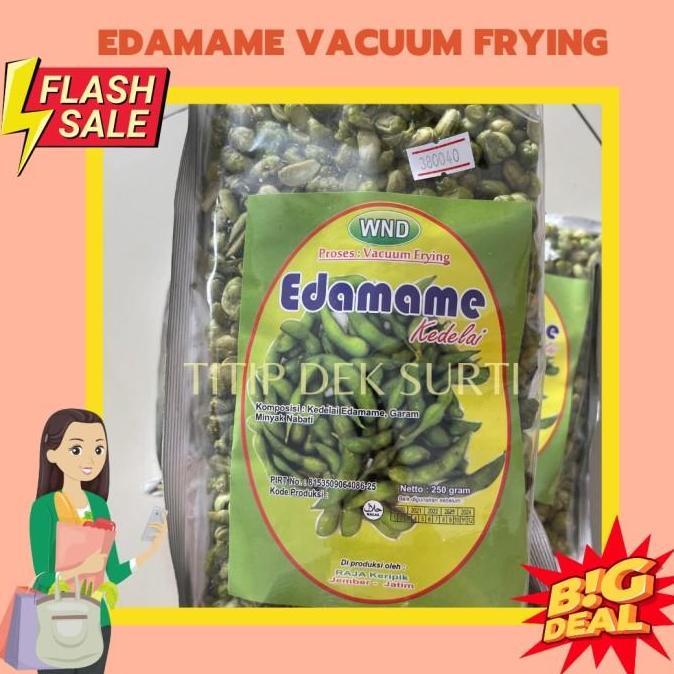 Edamame Crispy Oven/ Vacuum Frying Asli Jember 250gr