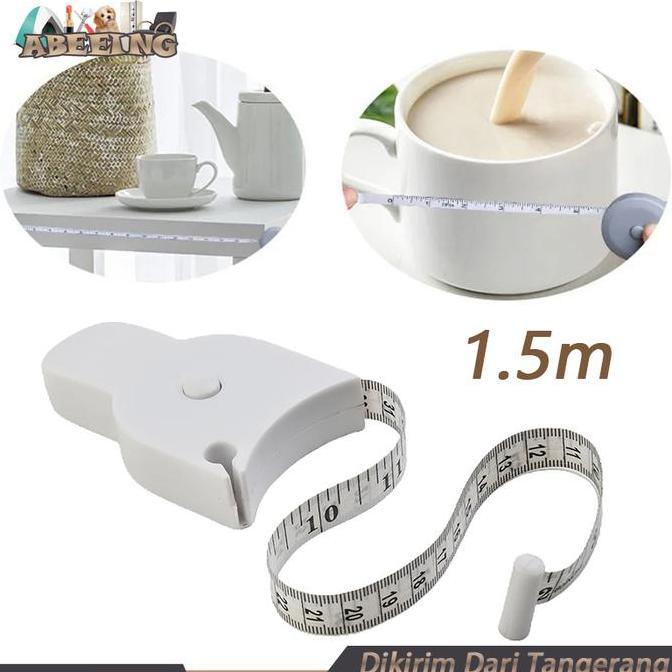 FKINAPE Alat Ukur Lingkar Badan 150cm Meteran Badan Meteran Baju Alat Ukur Badan Meteran Perut Alat 