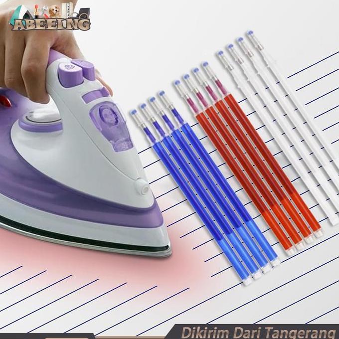FKINAPE Isi 100 Heat Erasable Pen / Hep / Erasable Pen Bolpen Jahit Heat Erasable