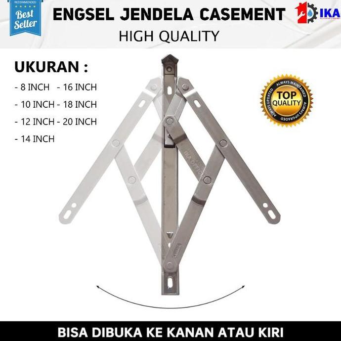 DISSORDE Engsel Jendela Casement / Friction Stay / Window Casement Stainless Steel / Engsel Jendela 