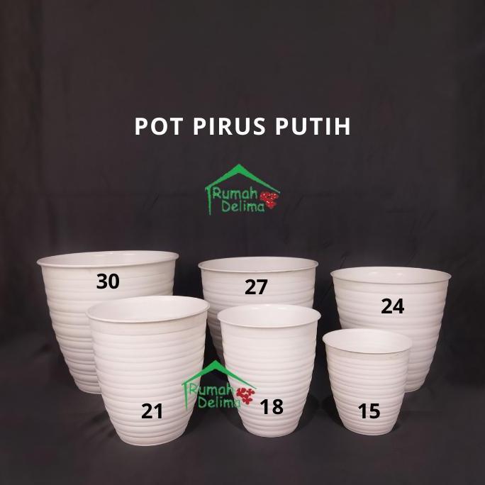 Okwemereza- Pot Tawon Pirus 21 Cm/Pot Tawon Putih Pirus/Pot Plastik