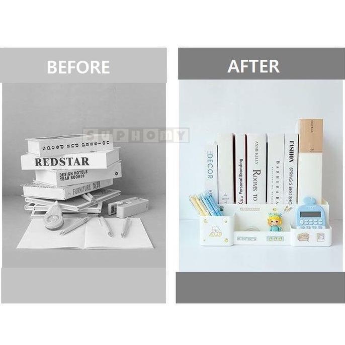 Kubika- Rak Buku Rak Penyimpanan Rak Pena Tempat Buku