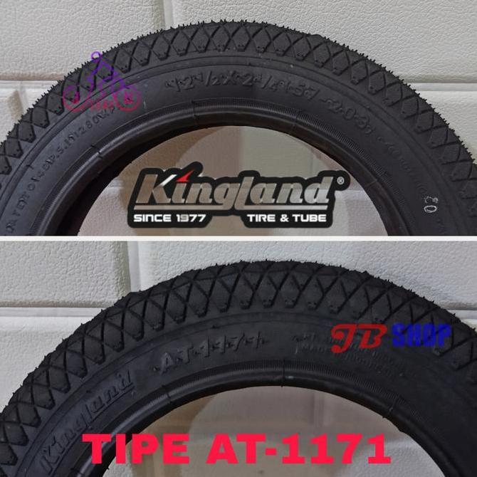 Ebyamagara- Ban Luar Sepeda 12 1/2 X 2 1/4 2125 2.125 Kingland Atlantis 12X2 1/4 12X2.125 12X2125 Ou