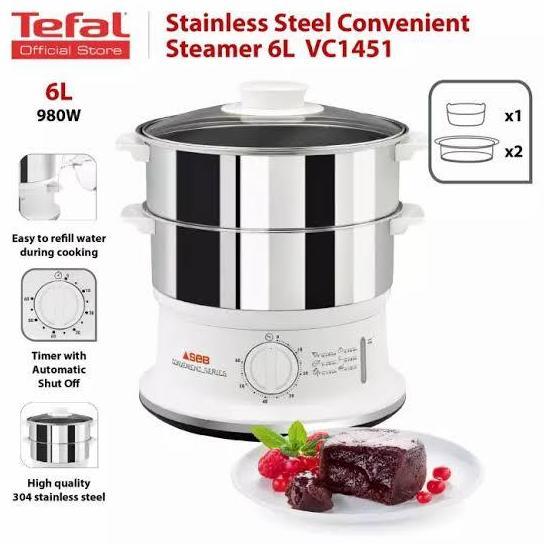Kuteka- Tefal Food Steamer Vc 1451 Stainless