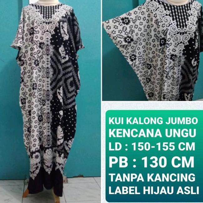 Daster Kencana Daster Kencana Ungu Longdress Ungu Hijau Kalong Hitam Putih Jumbo