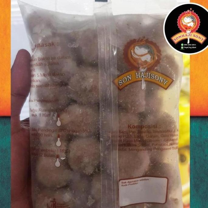 Enyama- Bakso Sony Sapi Kecil + Bumbu Frozen Son Haji Sony