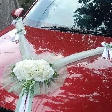 BUNGA MOBIL PENGANTIN SIAP PAKAI DAN MURAH / Hiasan MEWAH  MOBIL PENGANTIN /READY STOCK