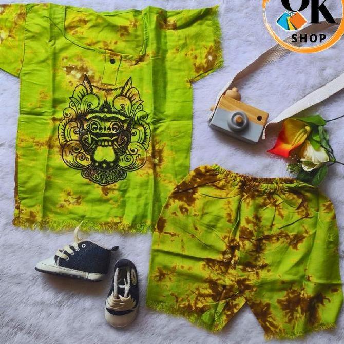 Promo Setelan Anak Barong /Setelan Bali Anak Laki Laki Dan Perempuan Usia 1-9 Tahun/Kaos Gables Bali