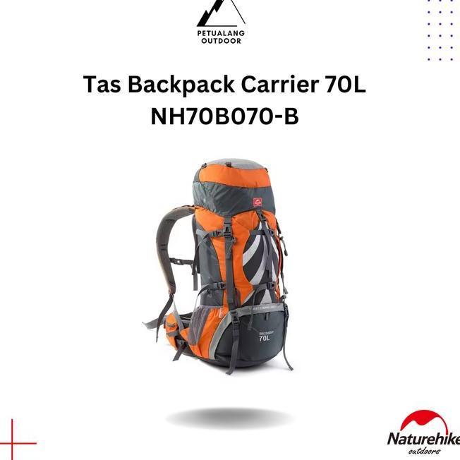 Naturehike Tas Gunung Nh70B070-B Tas Backpack Carrier 70L