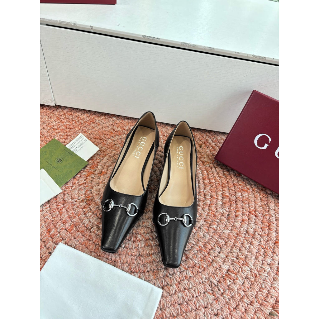 Gucci horsebit-detailed kitten-heel pump boutique inclusion size35-40