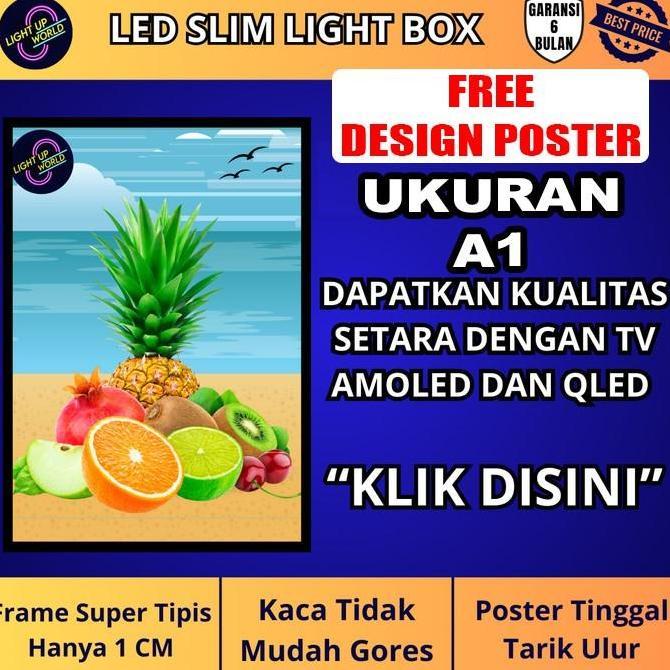 Slim Light Box Ultra Thin Light Box LED Frame Banner Advertising - A1