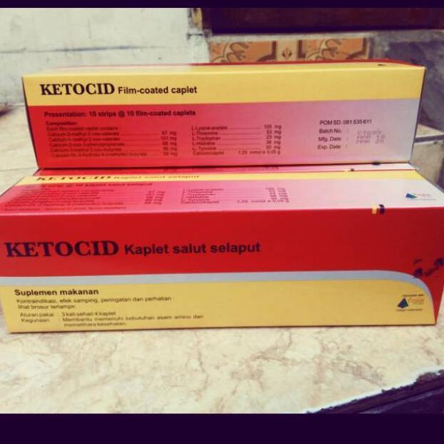 Ketocid Vitamin Ginjal Suplemen Asam Amino 10 Tablet