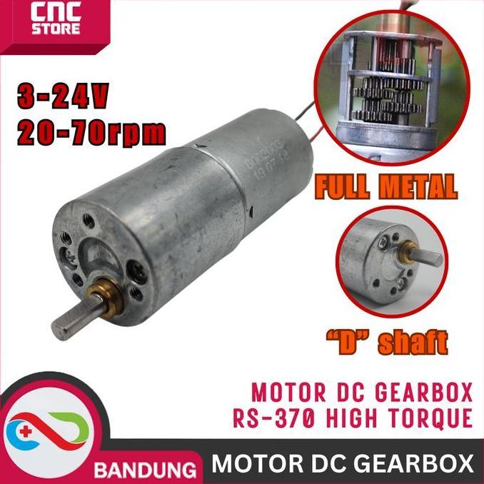 GearBox Motor DC Gear Box High Torque ZGB25B 370 370 RS-370 Dinamo DC Motor Speed Reduction