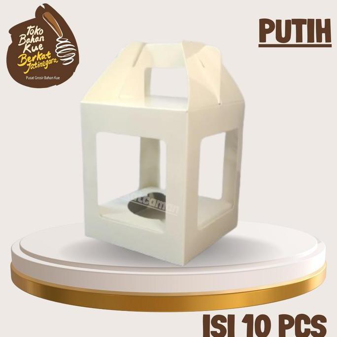 BOX CUPCAKE 1 IVORY ISI 10 PCS / DUS CUPCAKE / BOX MUFFIN SATUAN