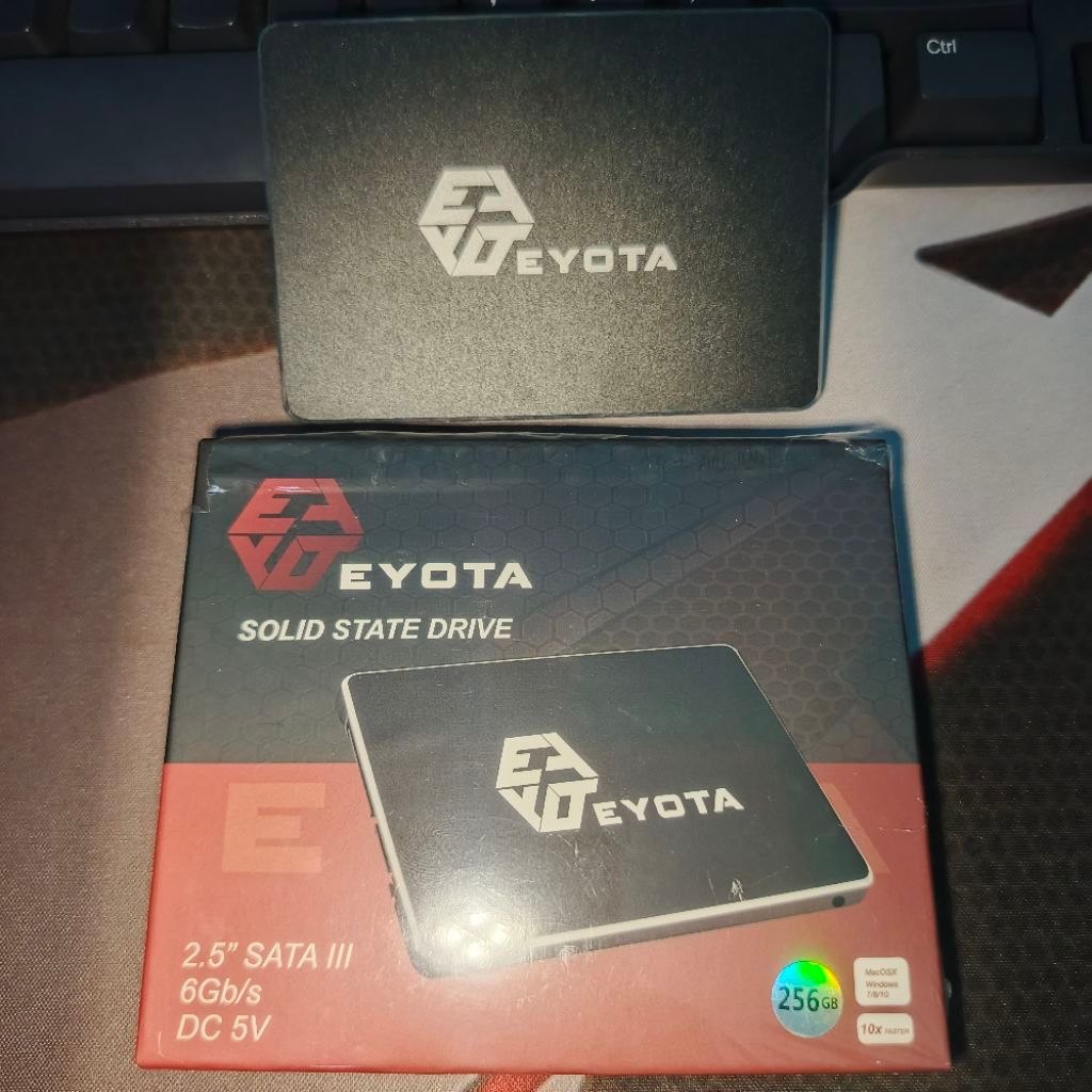 ssd eyota 256gb second 100%