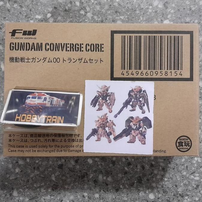 FW GUNDAM CONVERGE CORE MOBILE SUIT GUNDAM 00 TRANS AM SET