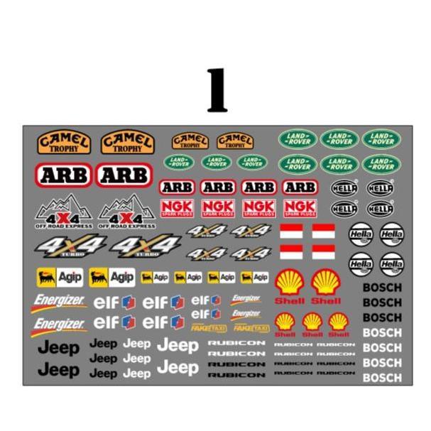 Sticker Decal Transparan Rc Mn D90 D91 D96 D99S Mn90 Mn99S