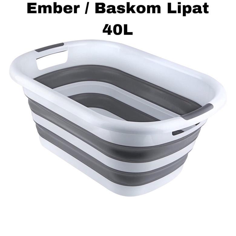 Ember Lipat Loundry Bucket Collapsible 40L - Baskom Lipat Multifungsi
