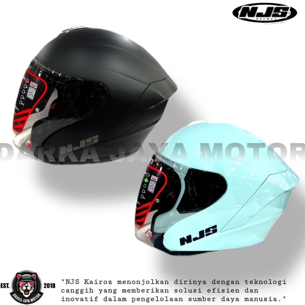 NJS KAIROZ Solid Helm Half Face Helm NJS / NJS KAIROZ NEW Helmet Motorcycle