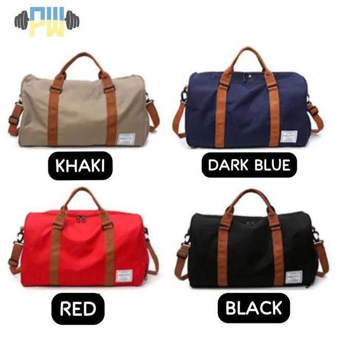 Duffle Canvas Bag Tas Duffel Sports Gym Fitness Travel Casual