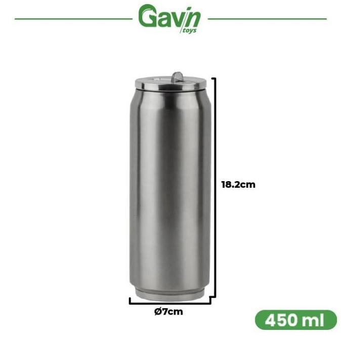 Beer Can - Botol Minum Tumbler Stainless 500ml Insulated Bottle 500 ml