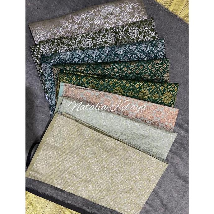 Natalia Kebaya Rok Lilit Songket Premium || Rok Songket Per Hijauan || Bawahan Kebaya Modern || Refe