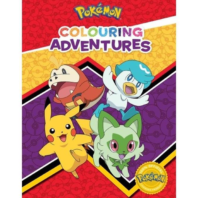 Pokemon Scarlet Violet Pokemon Colouring Adventures Paldea Region - Buku Mewarnai