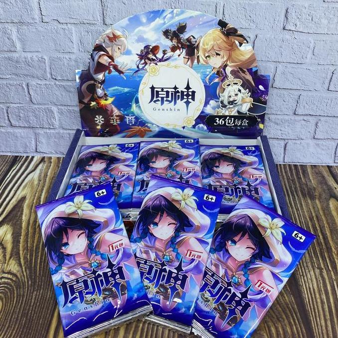 Terlaris Kartu Genshin Impact Booster Pack/Box Anime Card Collection Tcg