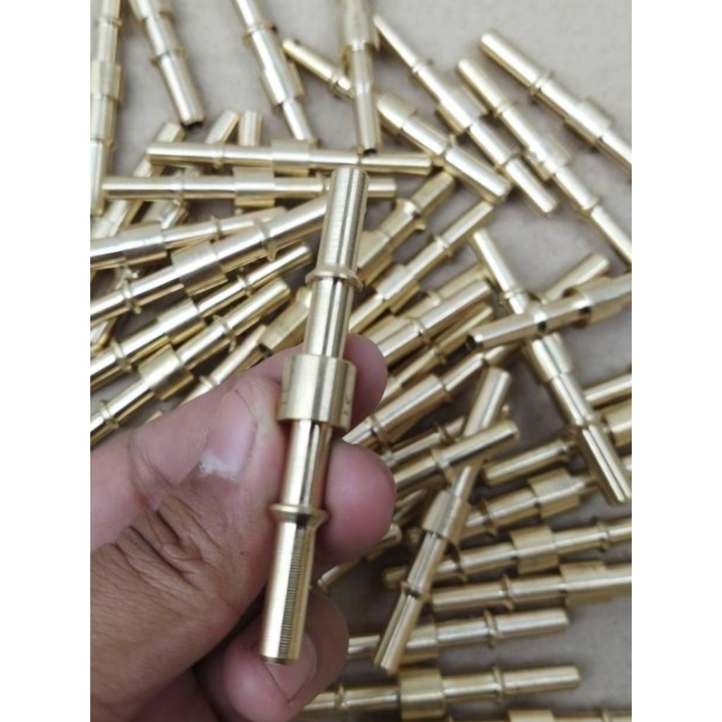 Wds Nepel tusuk gigi 8x8 Universal Nepel kuningan infus injektor sambungan infus injektor 8x8