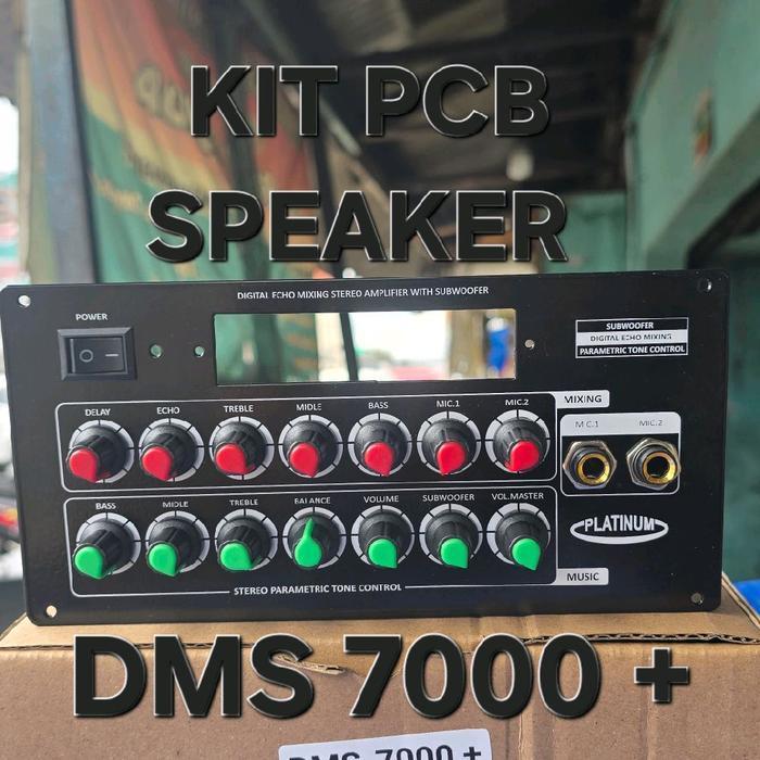 DMS 7000 + PLUS LUBANG MP3 ( TAMPA KIT MP3 BLUETOOTH PLAYER  ) KIT PCB SPEAKER SPEKER AKTIVE AKTIF S