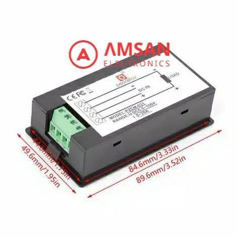 Peacefair PZEM-031 20A Kwh Energy Volt Ampere Watt meter DC 6.5-100V