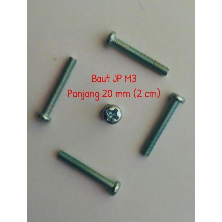 Baut JP M3 Panjang 20mm