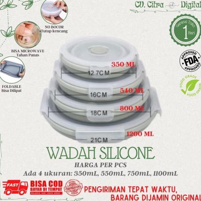 Tempat Makan / Kotak Bekal Lipat / Kotak Makan Praktis