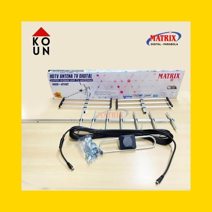ANTENA MATRIX HD212 / HD 212 / HD-212 ANTENA TV DIGITAL + BOOSTER
