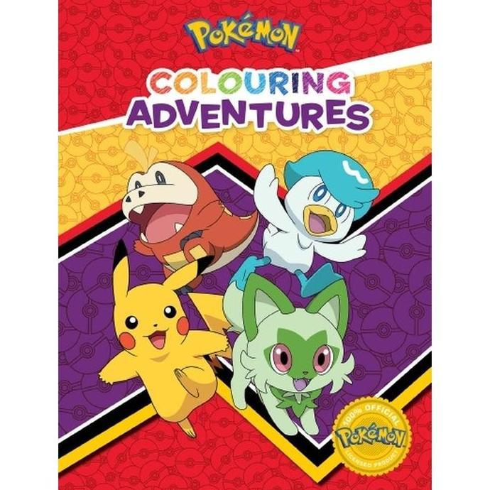 Pokemon Colouring Adventures Paldea Region - Pokemon Scarlet Violet Buku Mewarnai