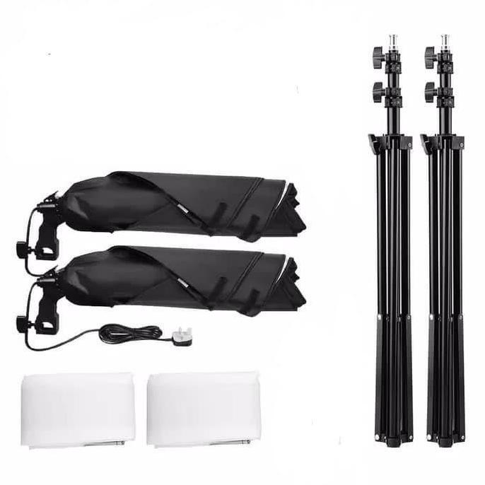 paket studio foto softbox dan light stand