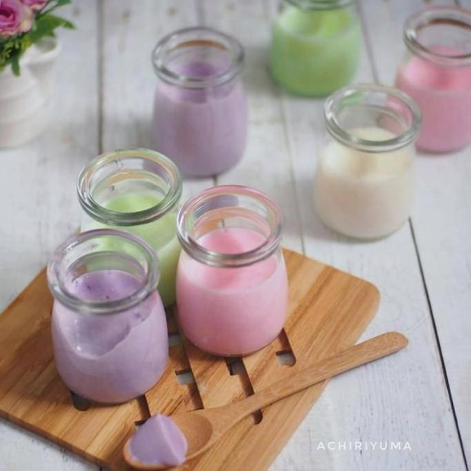 Toples Jar Kaca | Botol Jar Kaca | Pudding Jar | Jar Yoghurt + Tutup