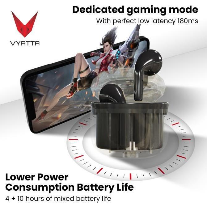 VYATTA AIRBOOM NANO TWS BLUETOOTH HEADSET TRANSPARENTCASE