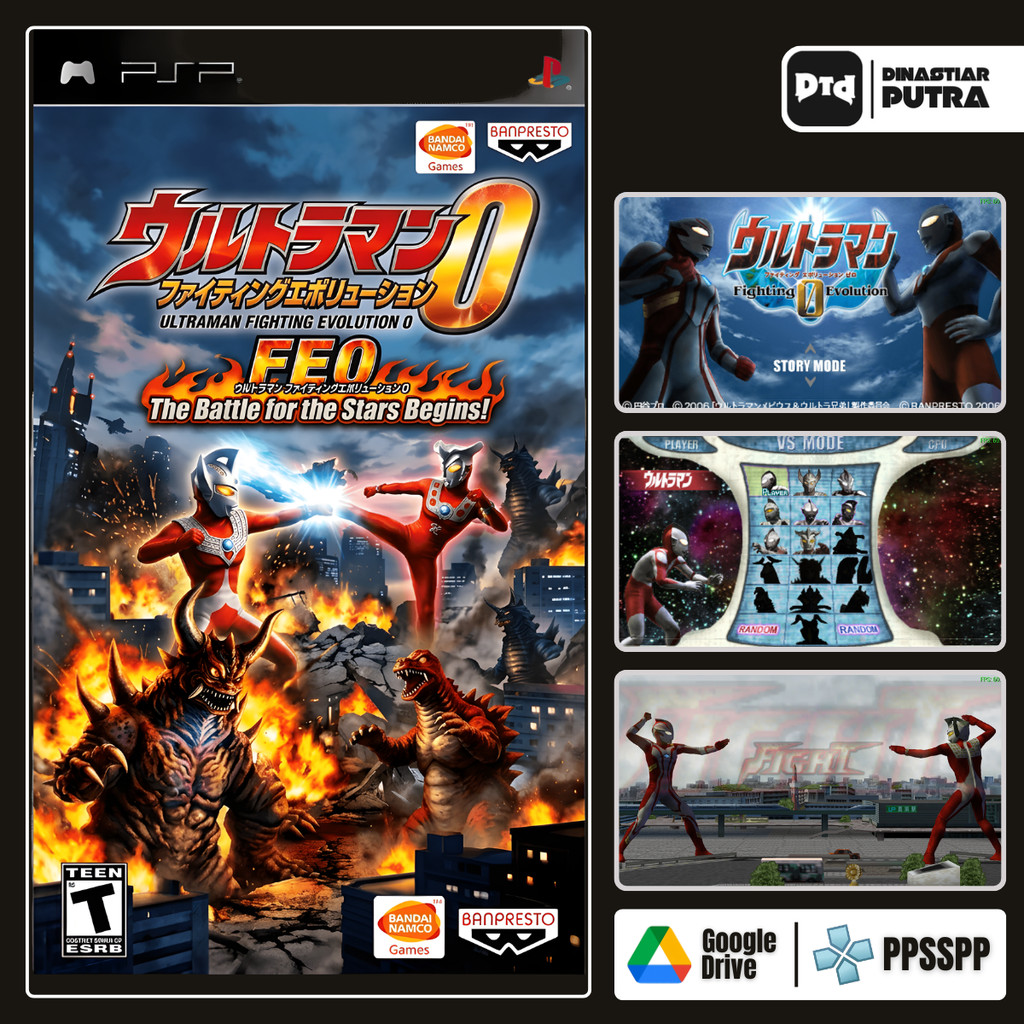 Game PSP Ultraman Fighting Evolution 0 - Format ISO Siap Main (Google Drive)