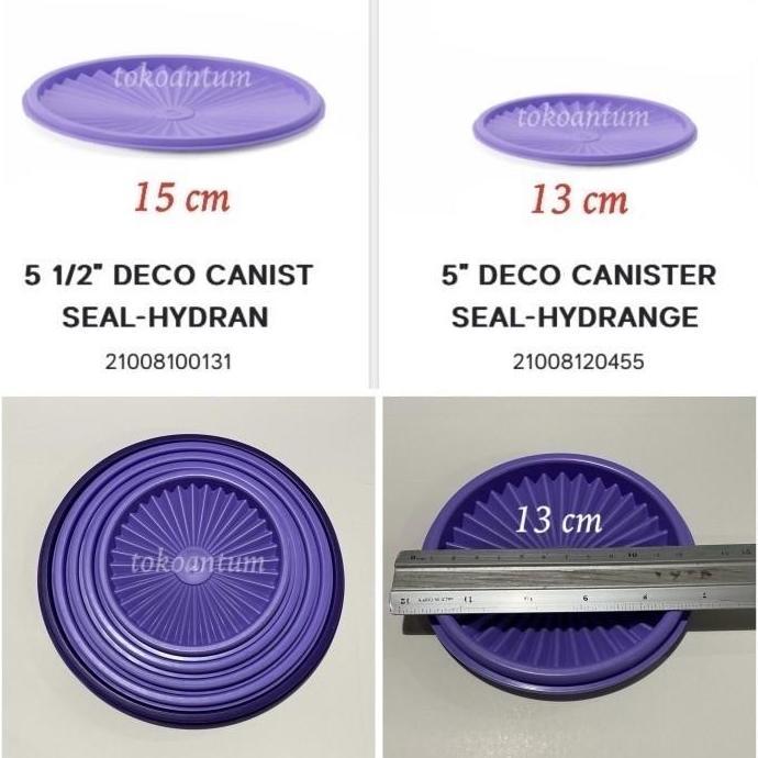 Tutup toples tupperware deco canister
