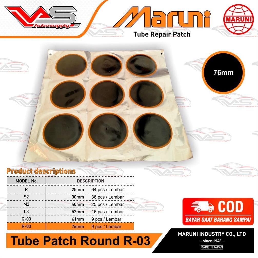 Karet Tambal Ban Tubeless Tube Patch Maruni Tip Top Maruni