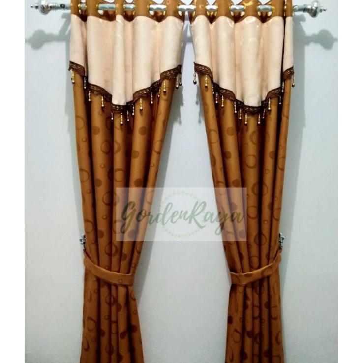 Promo Gorden Poni Renda Kristal Tirai Jendela Pintu Poni Renda Kristal Embos Murah