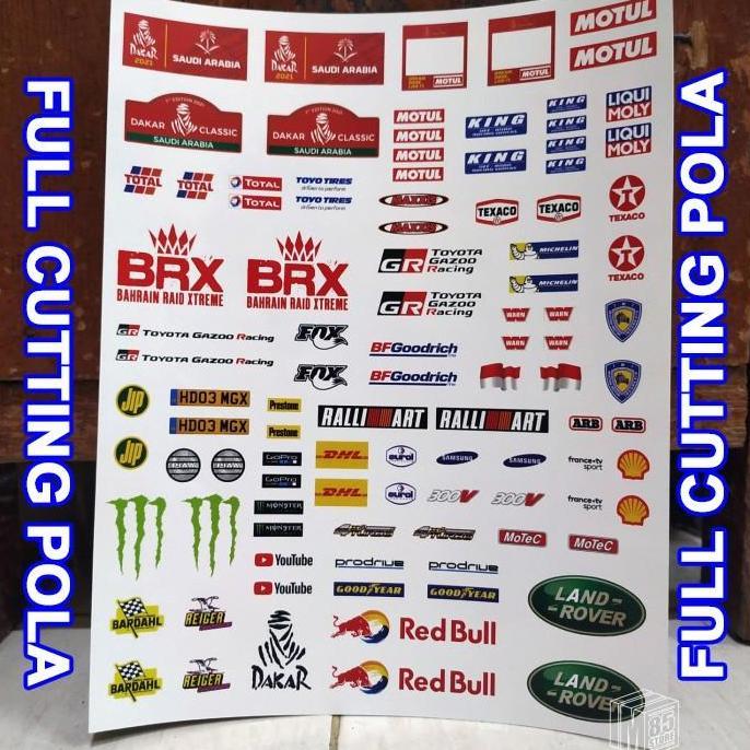 Stiker Decal RC Offroad 1/12 dan 1/16 Dakar21