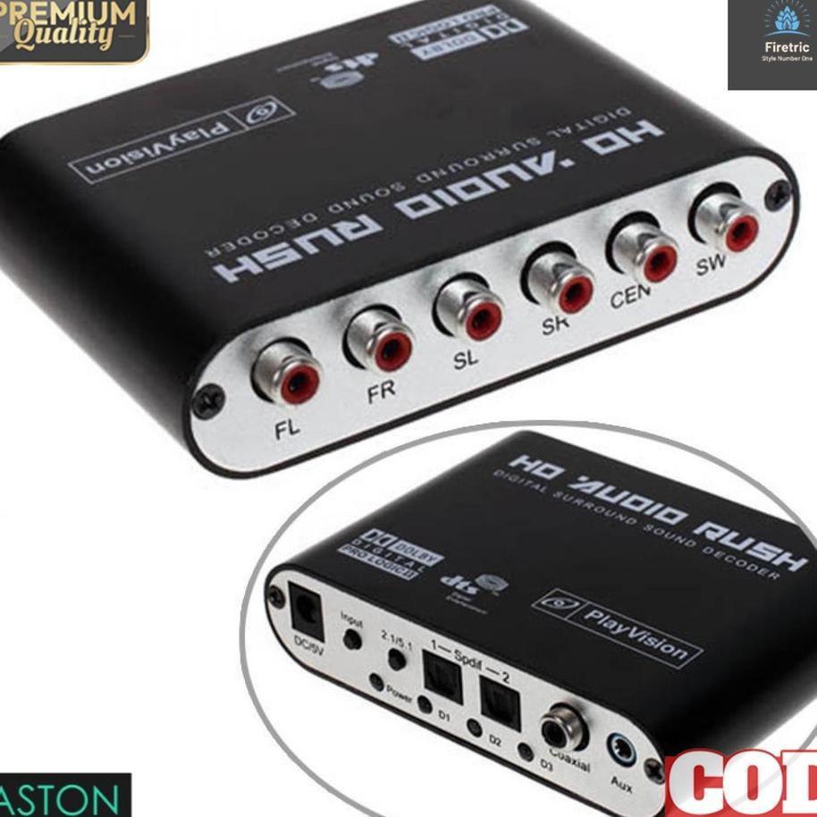 Decoder Dolby Amplifier Home Theater 5.1 Surround