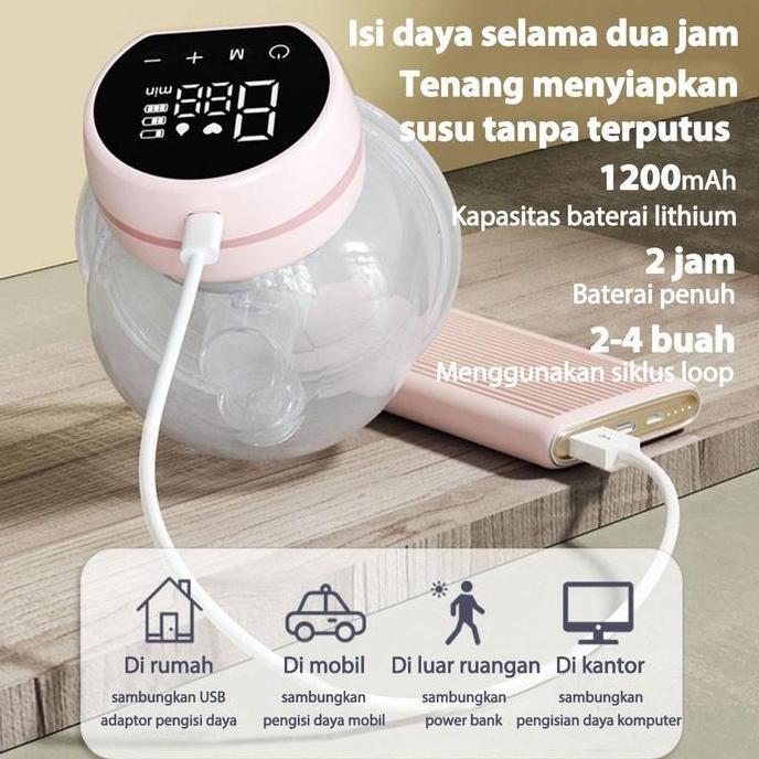 Babypower- Evianangel Eb12 Pompa Asi Elektrik Pompa Asi Hisap Kuat Handsfree (Pompa Asi Bayi Baru La