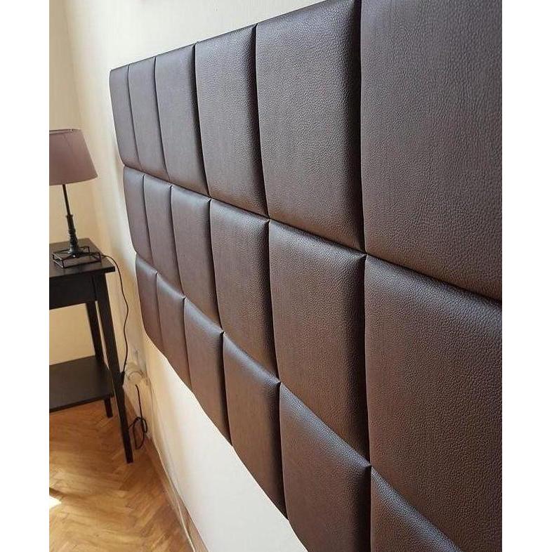 Headboard Bed Panel Wallpanel Dinding 3D Linen Leather Oscar 30x30cm