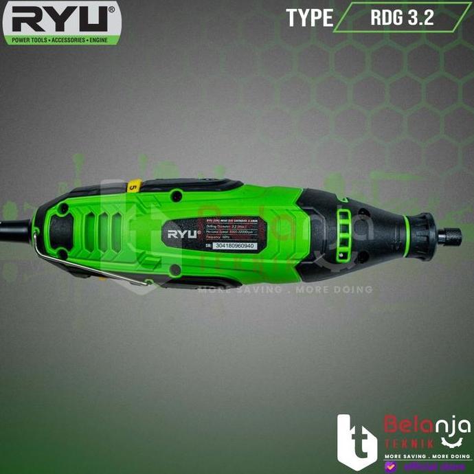 Powerx- Ryu Mini Die Grinder Listrik Rdg 3.2 Mesin Grafir Tuner Drill Bor Mini