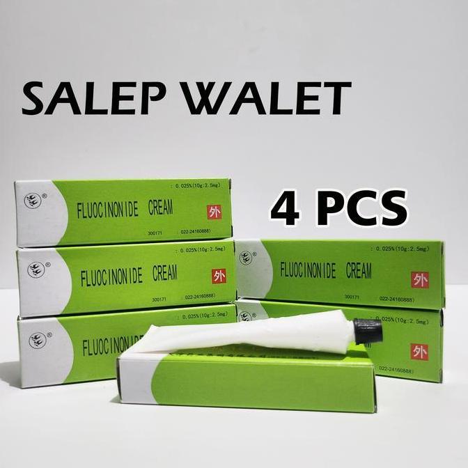 Skinyou- ( 4 Pcs ) Salep Walet Original Tube Fluocinonide / Kurangi Flek Hitam Bandel Di Wajah / Cod